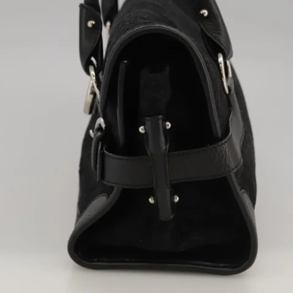 Salvatore Ferragamo Pre-owned Suede handbags Black Dames