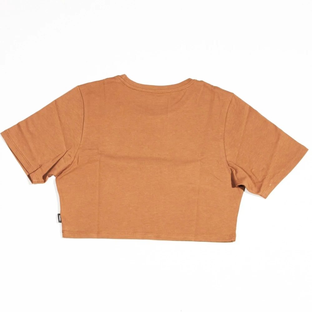 Vans Crew Crop II Shirts Brown Dames