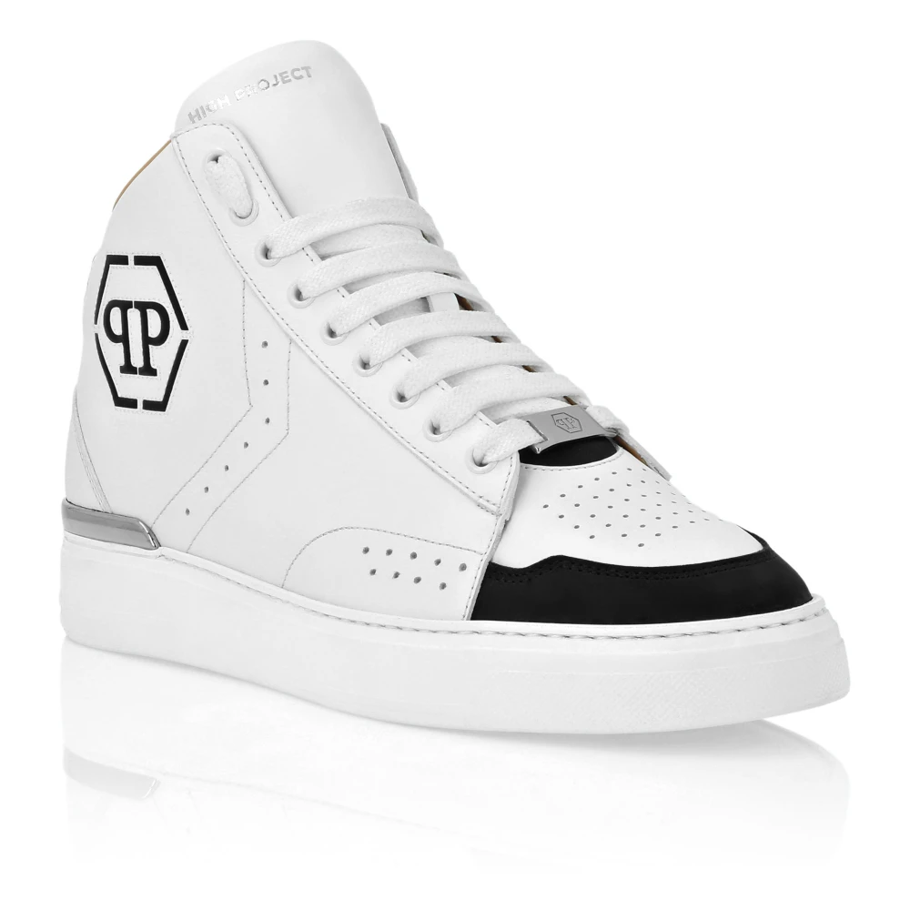 Philipp Plein Mid-Top Sneakers Hexagon