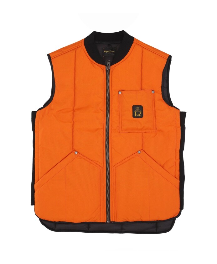 oranje-nylon-vest-met-rits