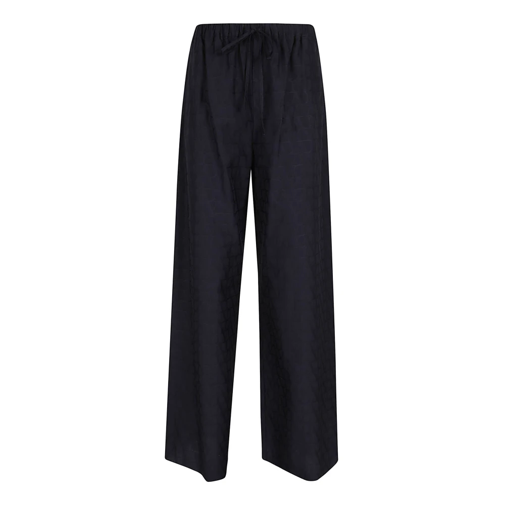 Valentino Garavani Navy Broek voor Mannen Black Dames