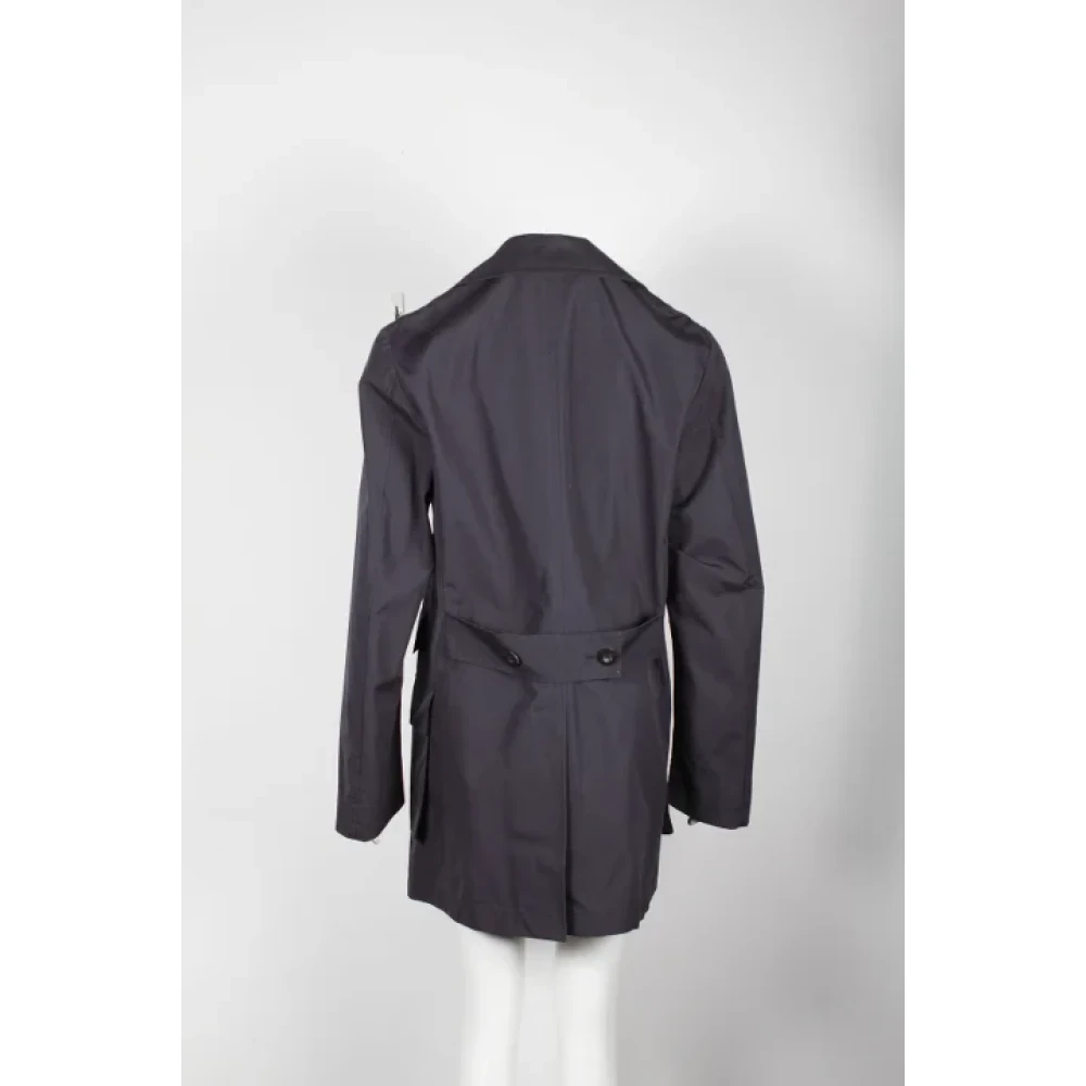 Valentino Vintage Pre-owned Wool outerwear Blue Dames