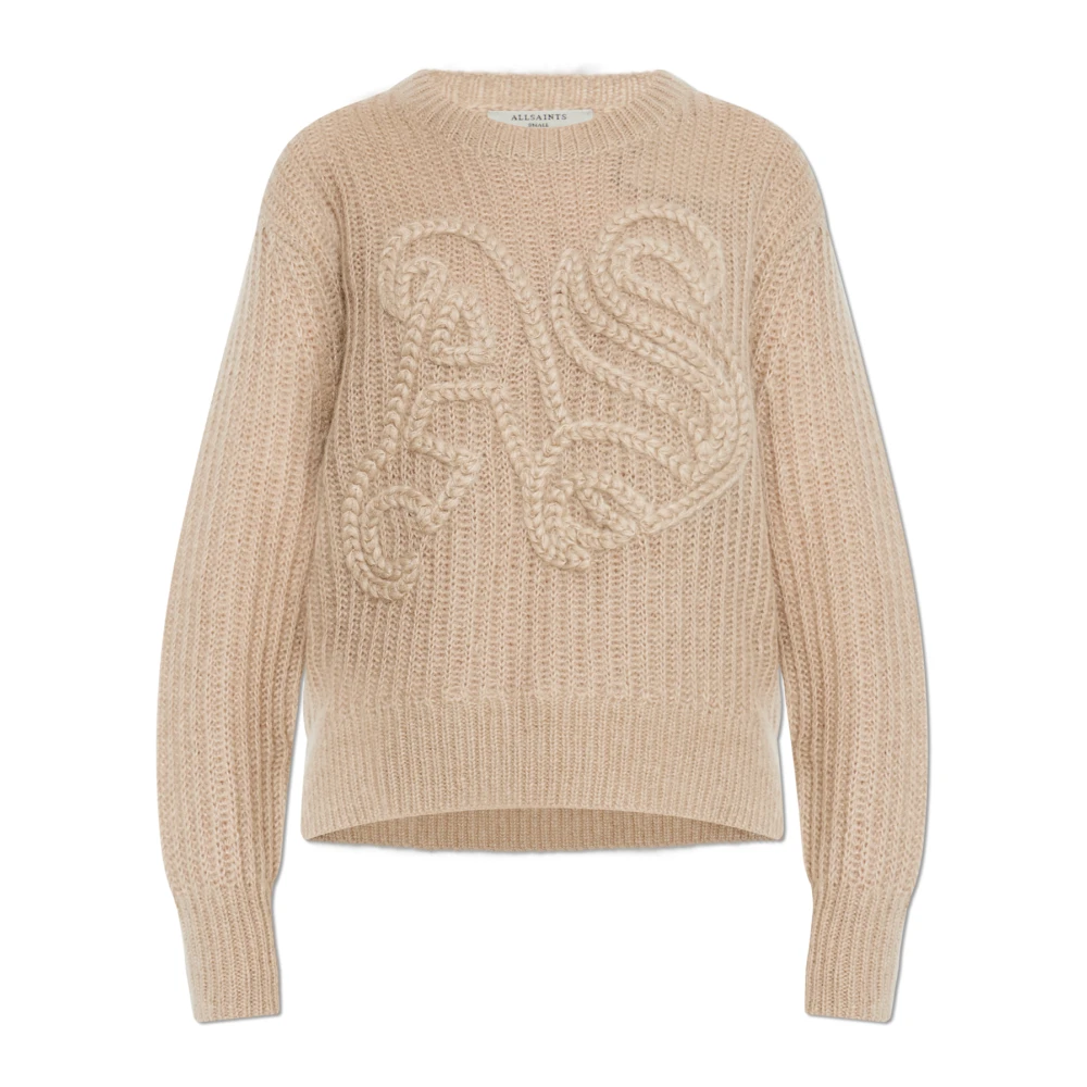 Allsaints Vrouw Beige Truien & Vesten Dames, Xs, Round-Neck Truien