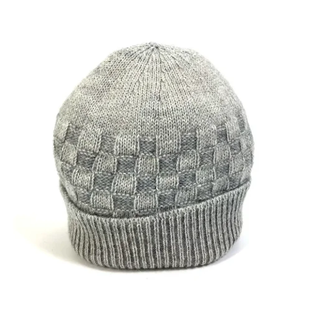 Louis Vuitton Vintage Pre-owned Wool hats Gray Dames