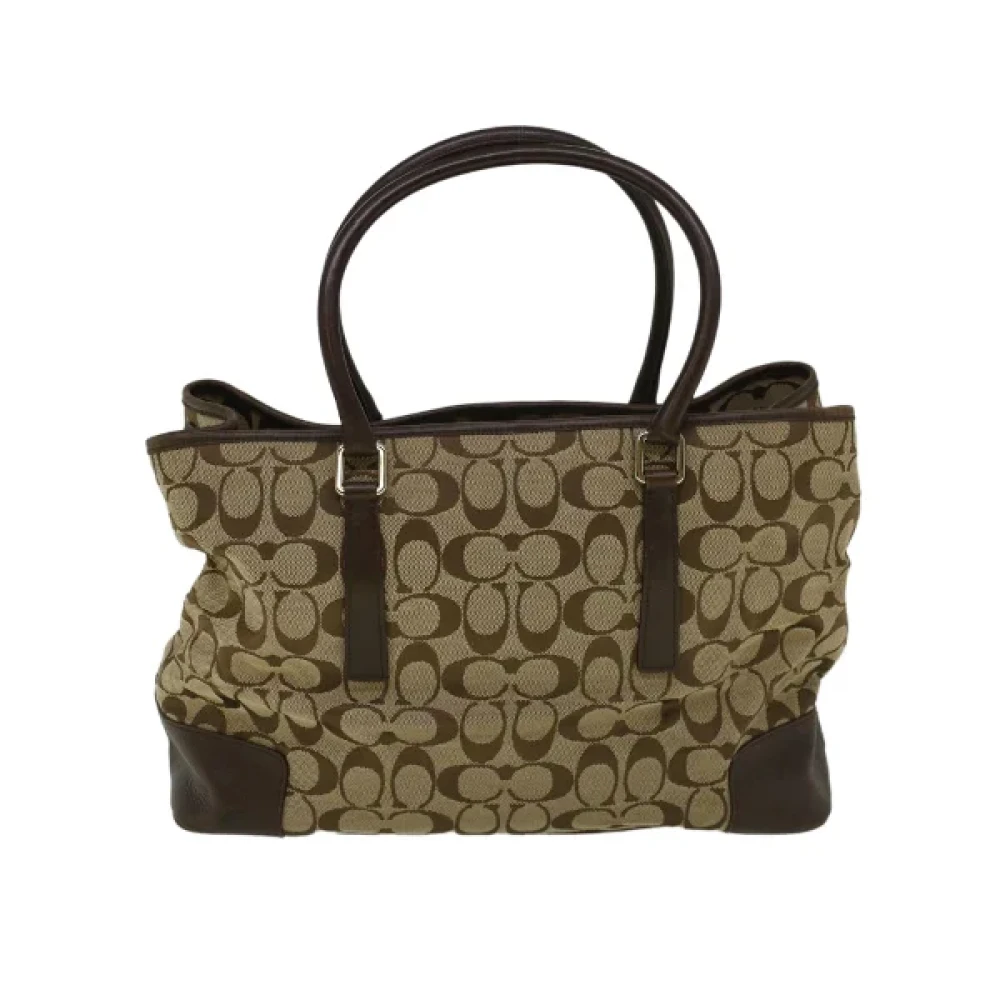 Coach Pre-owned Cotton totes Brown Dames