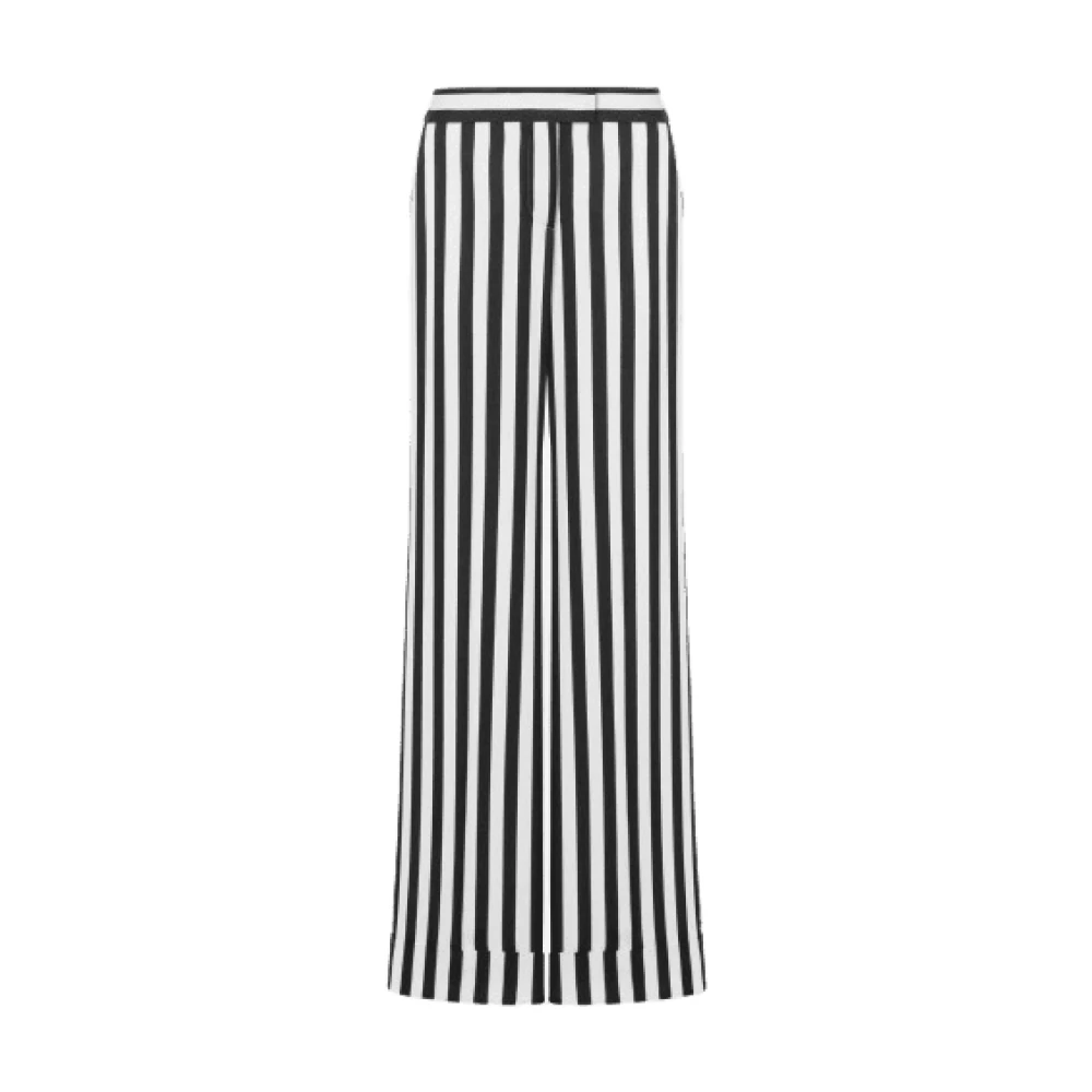 Moschino Women's White Wide Trousers, M, Wide Trousers