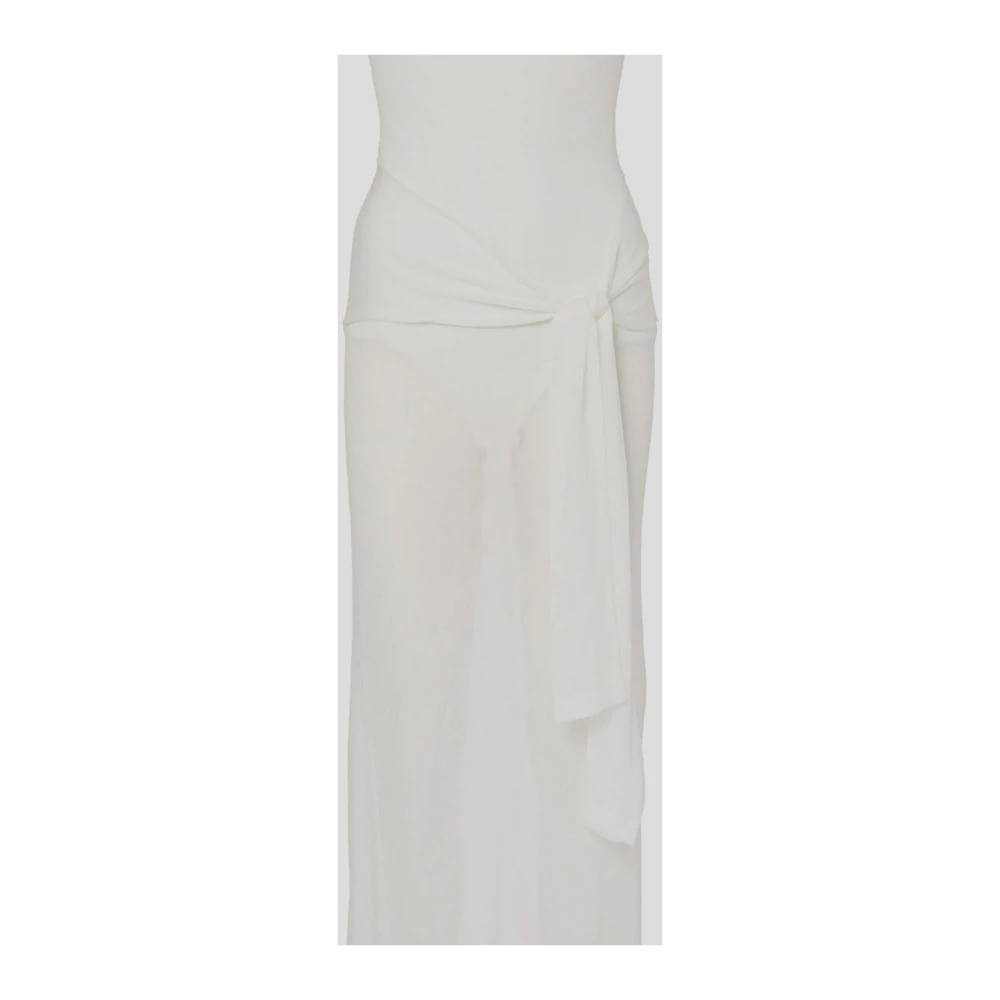 Jacquemus Nodo Gebreide Jurk White Dames