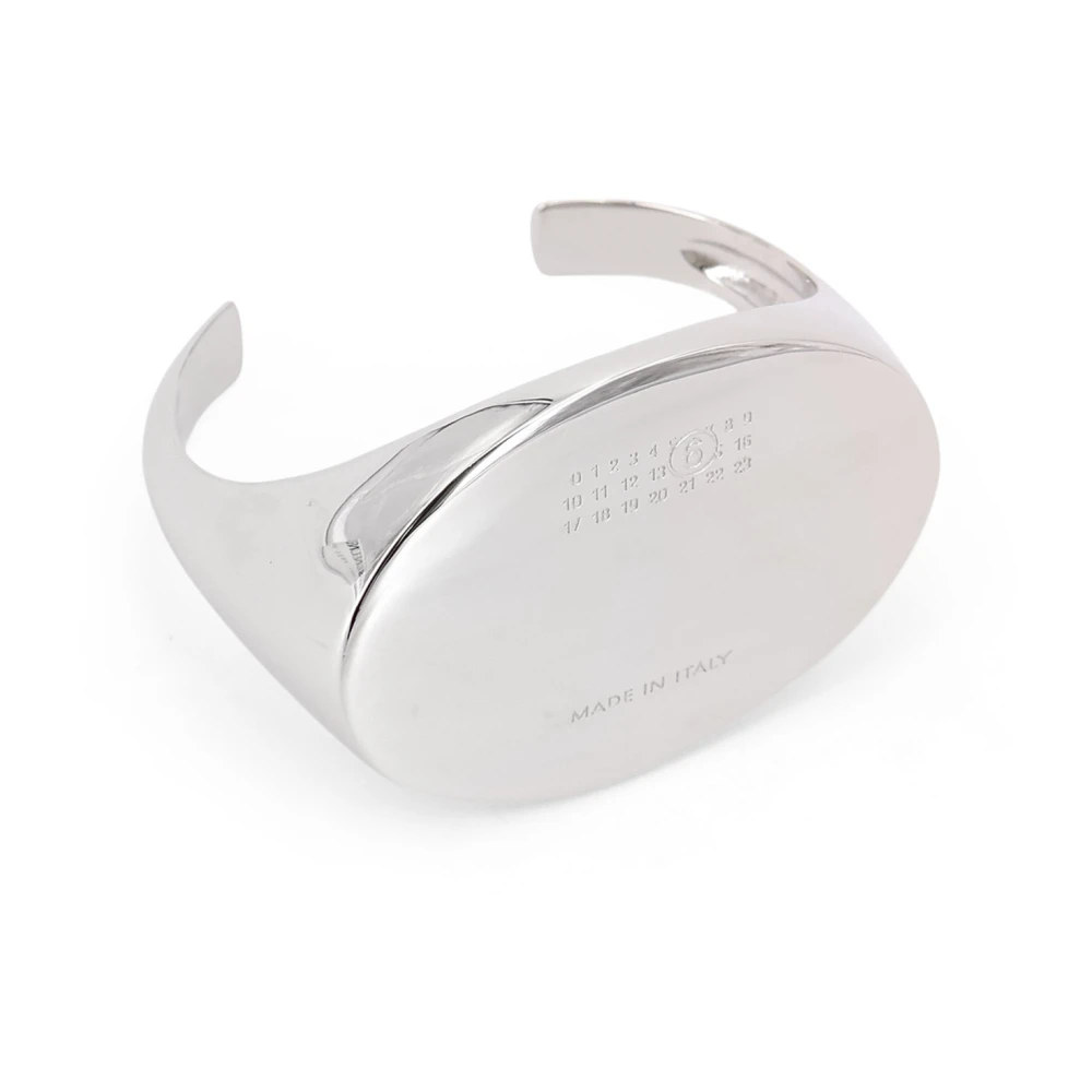 Mm6 Maison Margiela Women's Gray Metal Ring