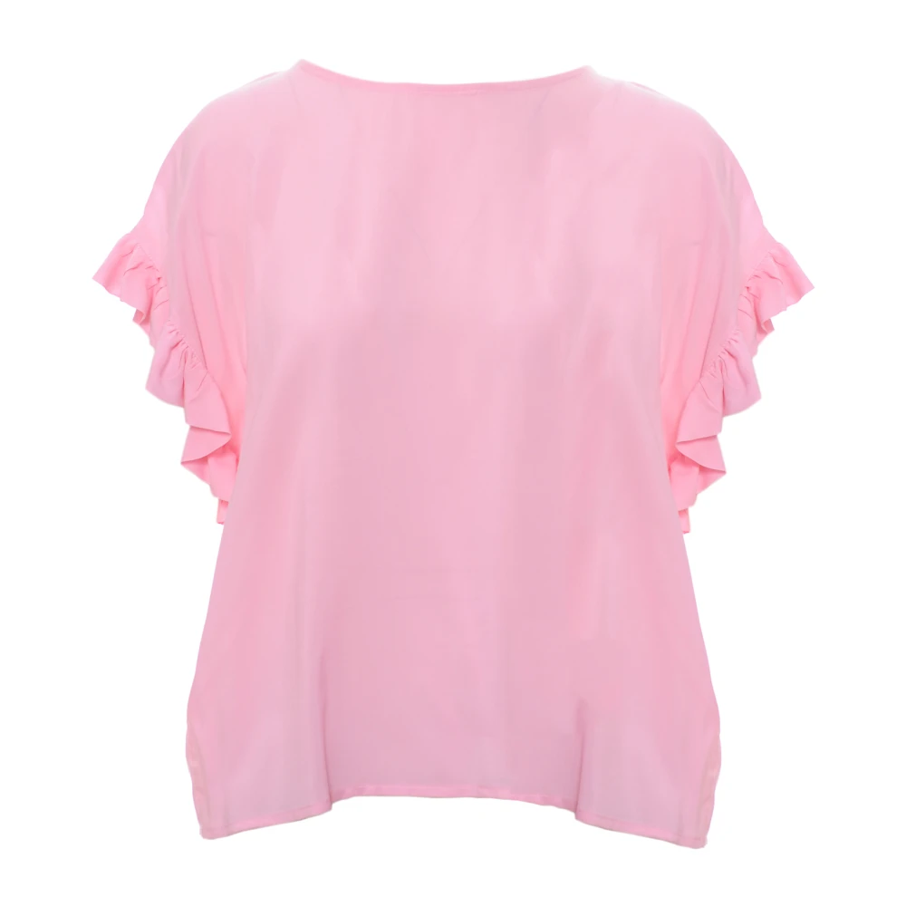 Souvenir Vrouw Roze Overhemden Dames, M, Blouse In Overhemdstijl