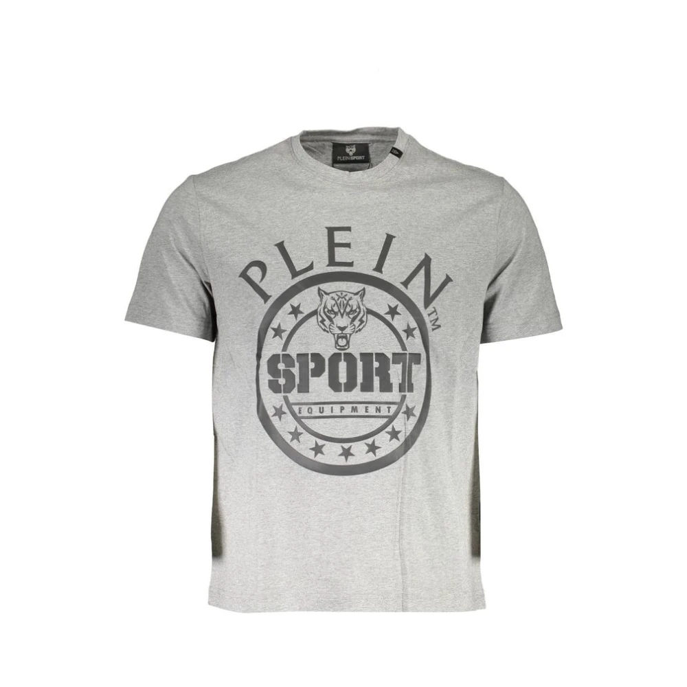 Plein Sport Men's Gray Training T-Shirts & Tops, Xl, Short Sleeve T-Shirt