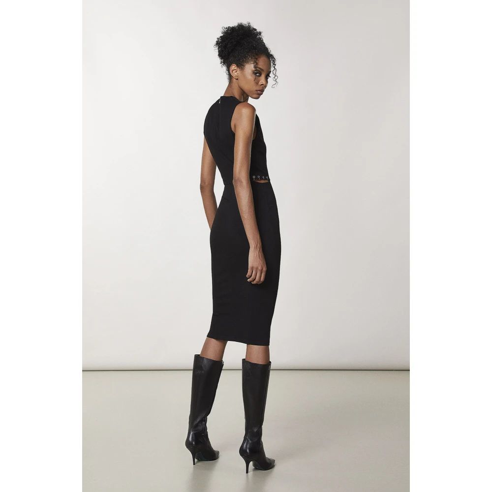 PATRIZIA PEPE Kleed Essentiële schede -jurk Black Dames