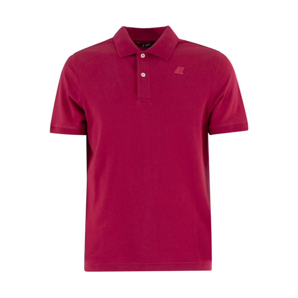 K-way Coral Red Polo Shirt Red Heren