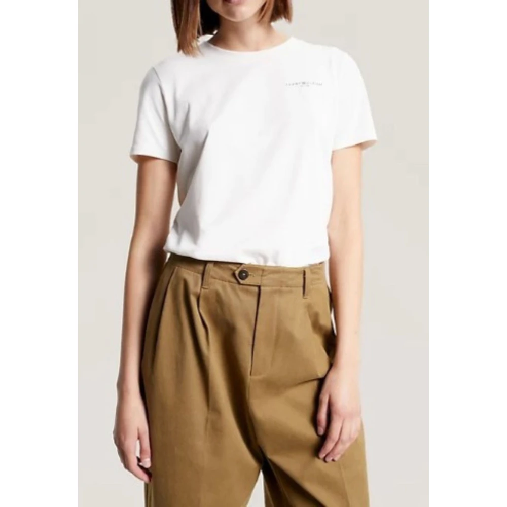 Tommy Hilfiger Vintage Logo T-Shirt White Dames