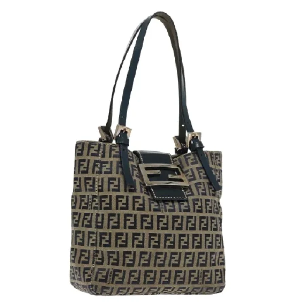 Fendi Vintage Pre-owned Canvas fendi-bags Blue Dames