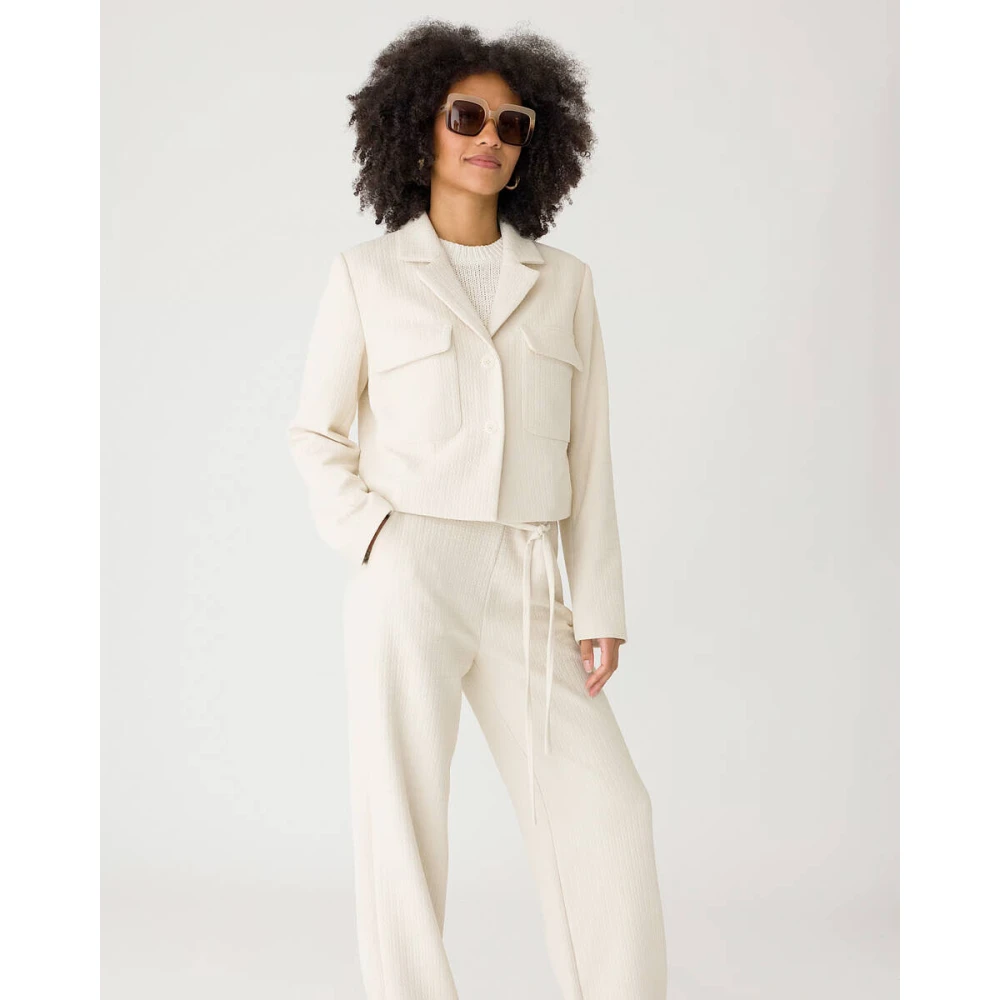 Anna Van Toor Elegante Blazer met Unieke Stijl Beige Dames