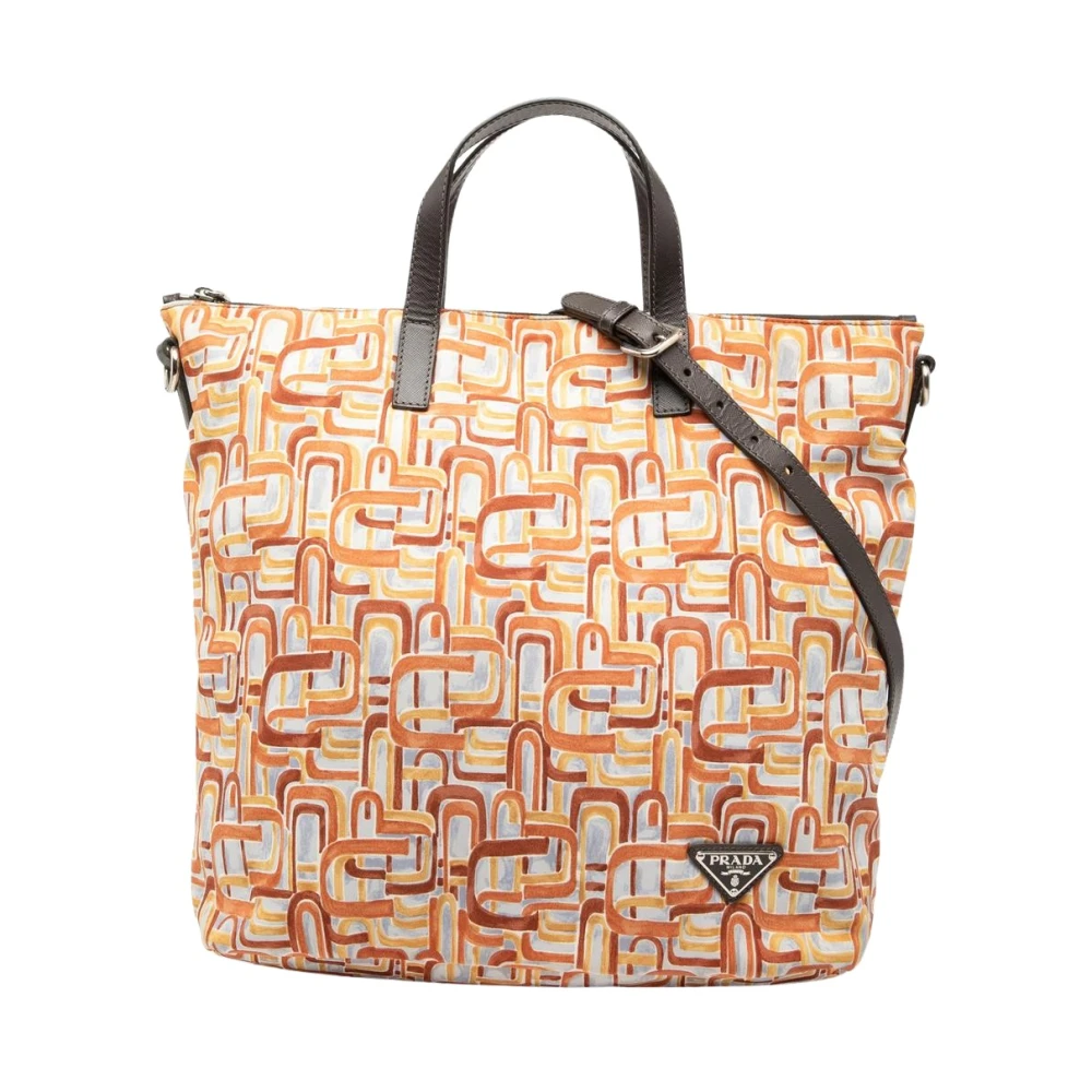 Prada Vintage Women's Pre-Owned Printed Tote Bag