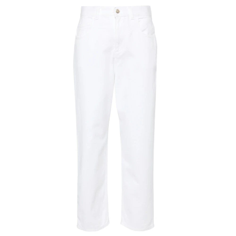 Moncler Vita high-rise cropped jeans White, Dam