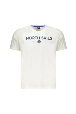 Vit Bomull Herr T-shirt
