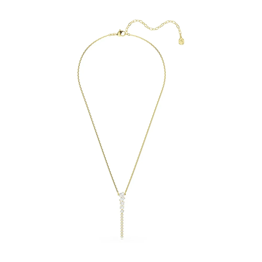 Swarovski Damen Gelb Y-Kette "Schmuck Geschenk Mesmera Halskette", Goldfarben, Kristallweiß, Halsketten, Metall, Mit Kristall - Bild 7