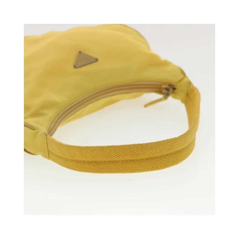 Prada Vintage Pre-owned Nylon prada-bags Yellow Dames