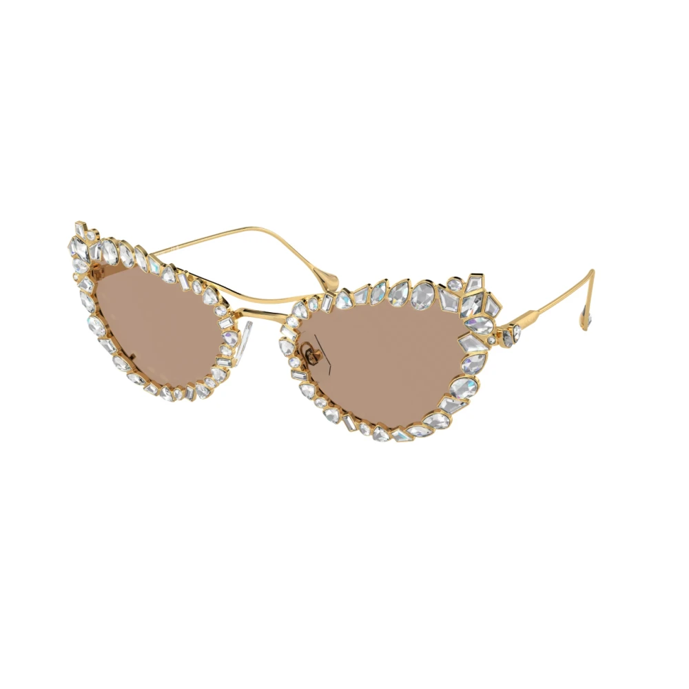 Swarovski Women's Yellow Stylish Sunglasses With Colorful Lenses - Sunglasses - 56 Mm - Accessories