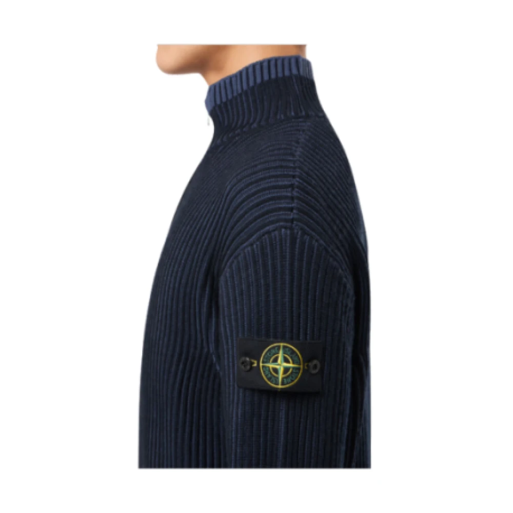 Stone Island Wollen trui met ritssluiting Blue Heren