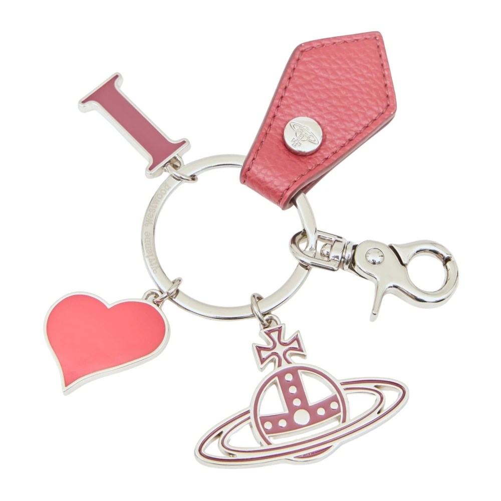 Vivienne Westwood Orb Sleutelhanger Kunstleer Grafische Hangers Red Unisex