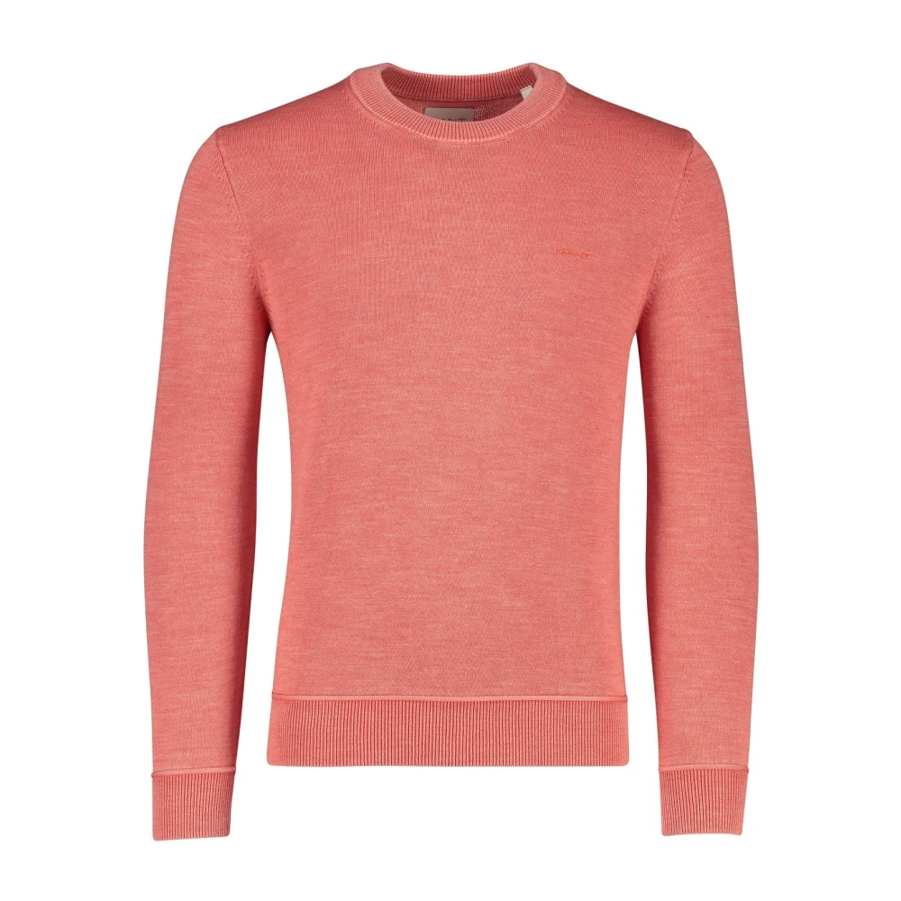 Gant Rode Ronde Hals Trui Red Heren