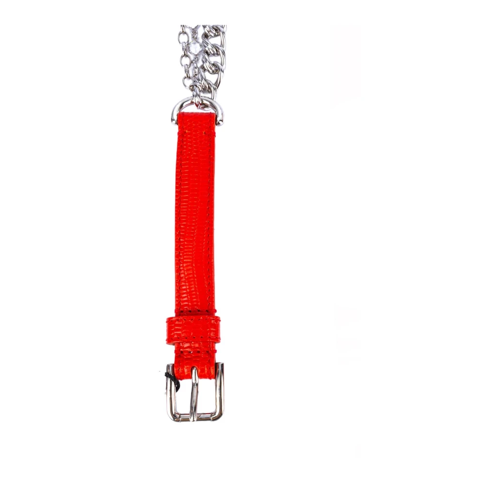 Dolce & Gabbana Vrouwen Rozen Riem Ketting Red Dames