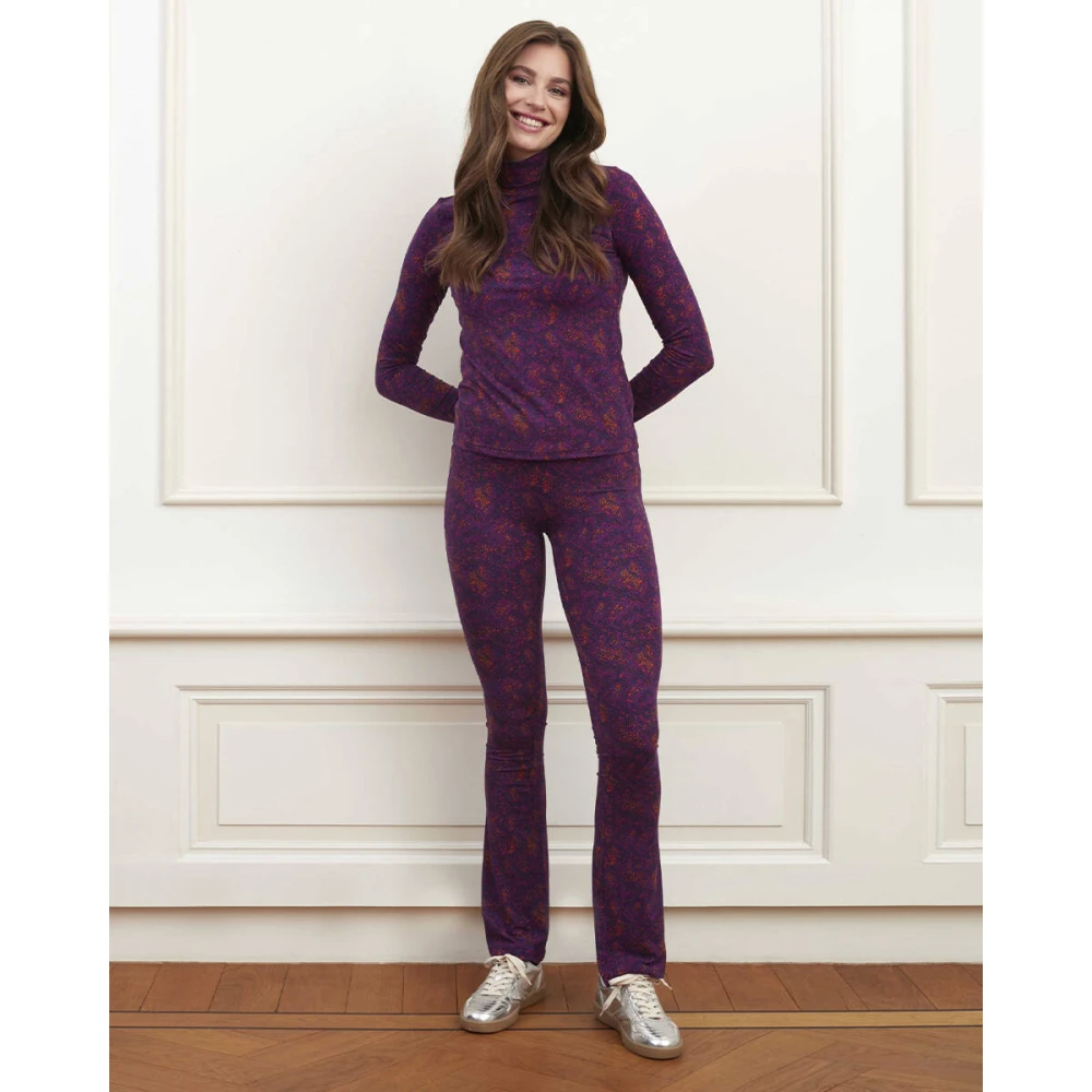 Lofty Manner Florien Lange Mouw Top Purple Dames