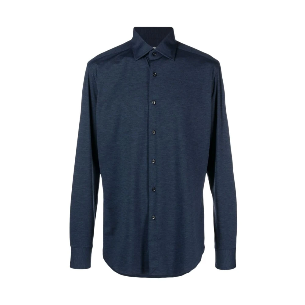 Xacus Klassieke Button-Up Shirt Blue Heren