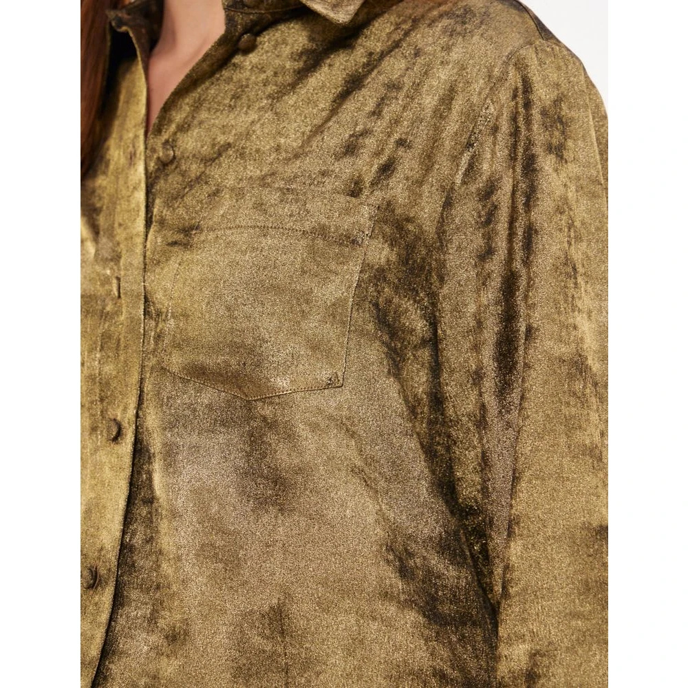 Ines De La Fressange Paris Maureen gold shirt Yellow Dames