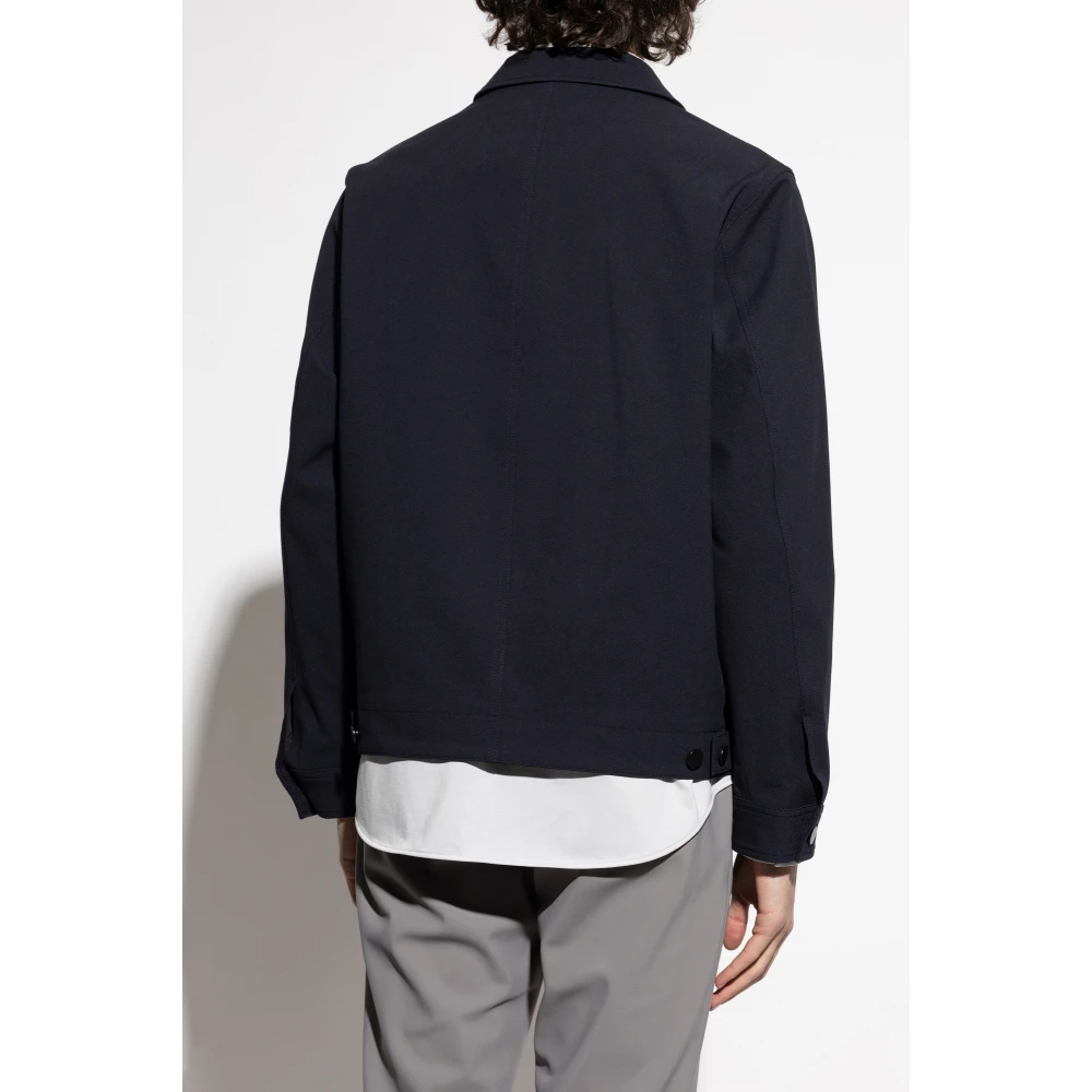 Theory Jas met kraag Blue Heren