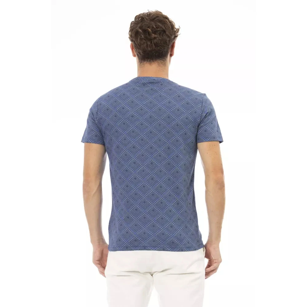 Baldinini Blauw Trend T-shirt met Print op de Voorkant Blue Heren