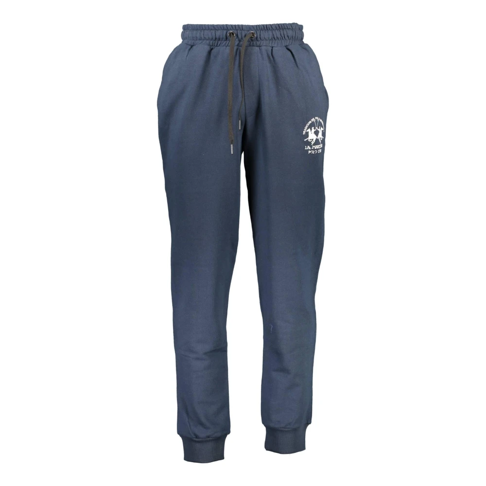 La Martina Men's Blue Sweatpants, M, Sports Trousers