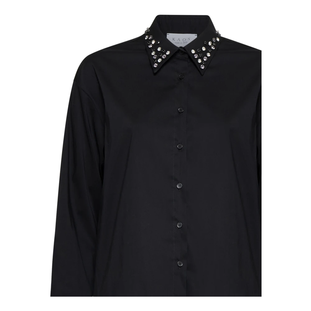 Kaos Zwarte Shirts Collectie Black Dames