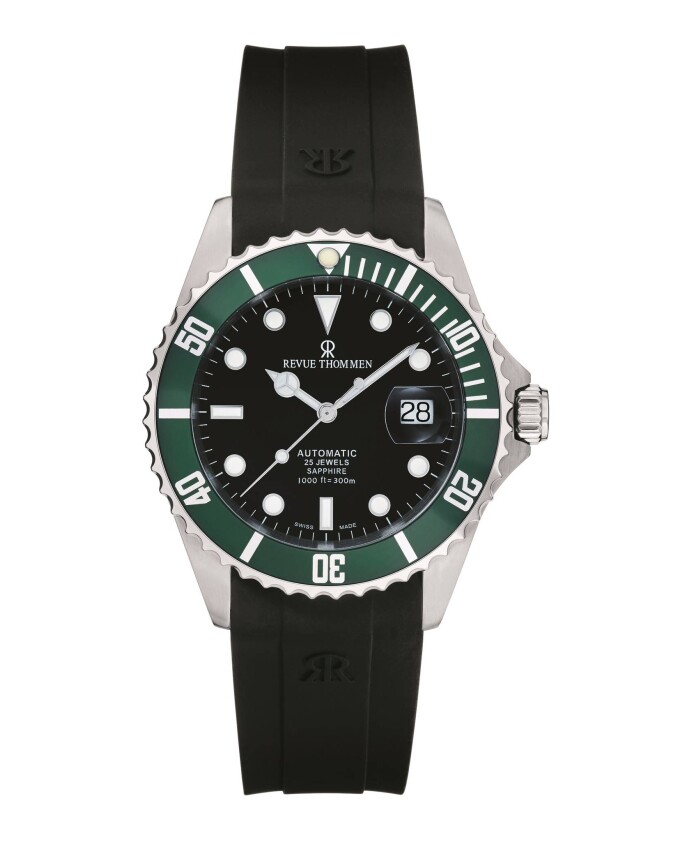 automatisch-siliconen-horloge-zwart-groen