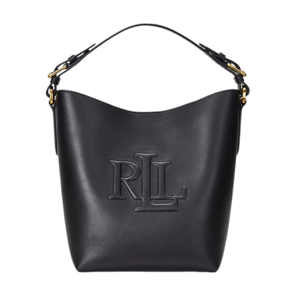Ralph Lauren Dames Schoudertas Leer Stijlvol Model Black Dames
