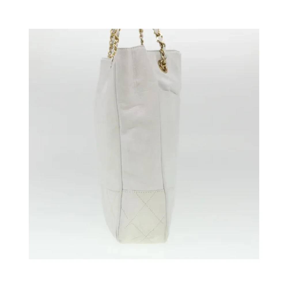 Chanel Vintage Pre-owned Canvas chanel-bags White Dames