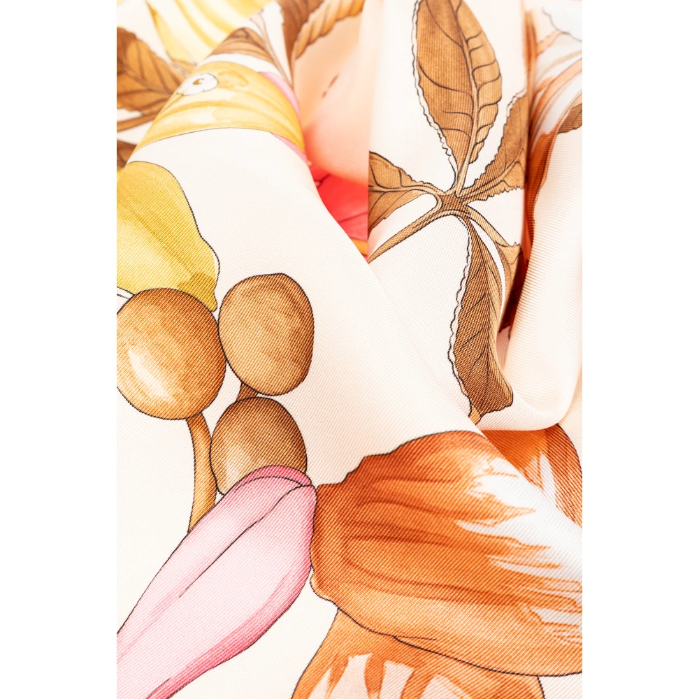 Salvatore Ferragamo Zijden sjaal met bloemenmotief Multicolor Dames