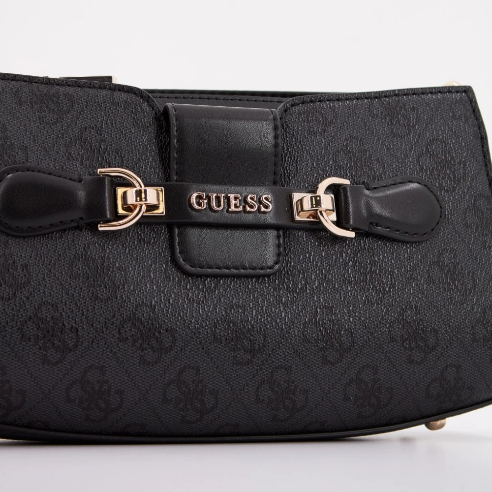 Guess Nolana Crossbody Clutch Tas Black Dames