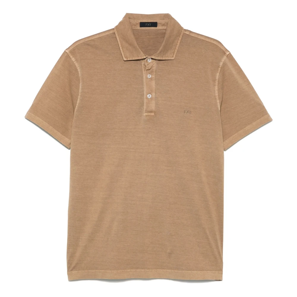 Fay - Tops > Polo Shirts - Brown - Fay - Modalova