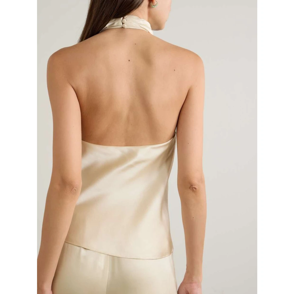 Anine Bing Eliana Beige Top Beige Dames