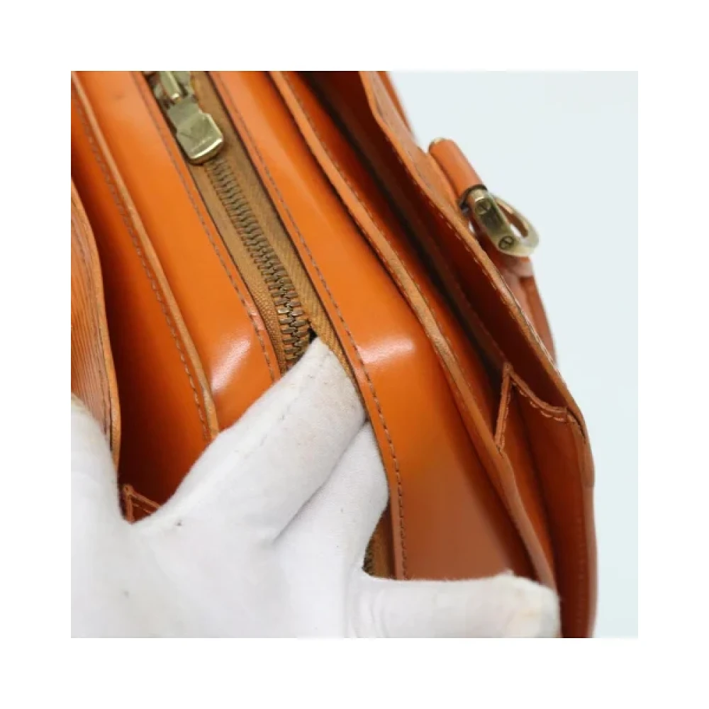 Louis Vuitton Vintage Pre-owned Leather handbags Orange Dames