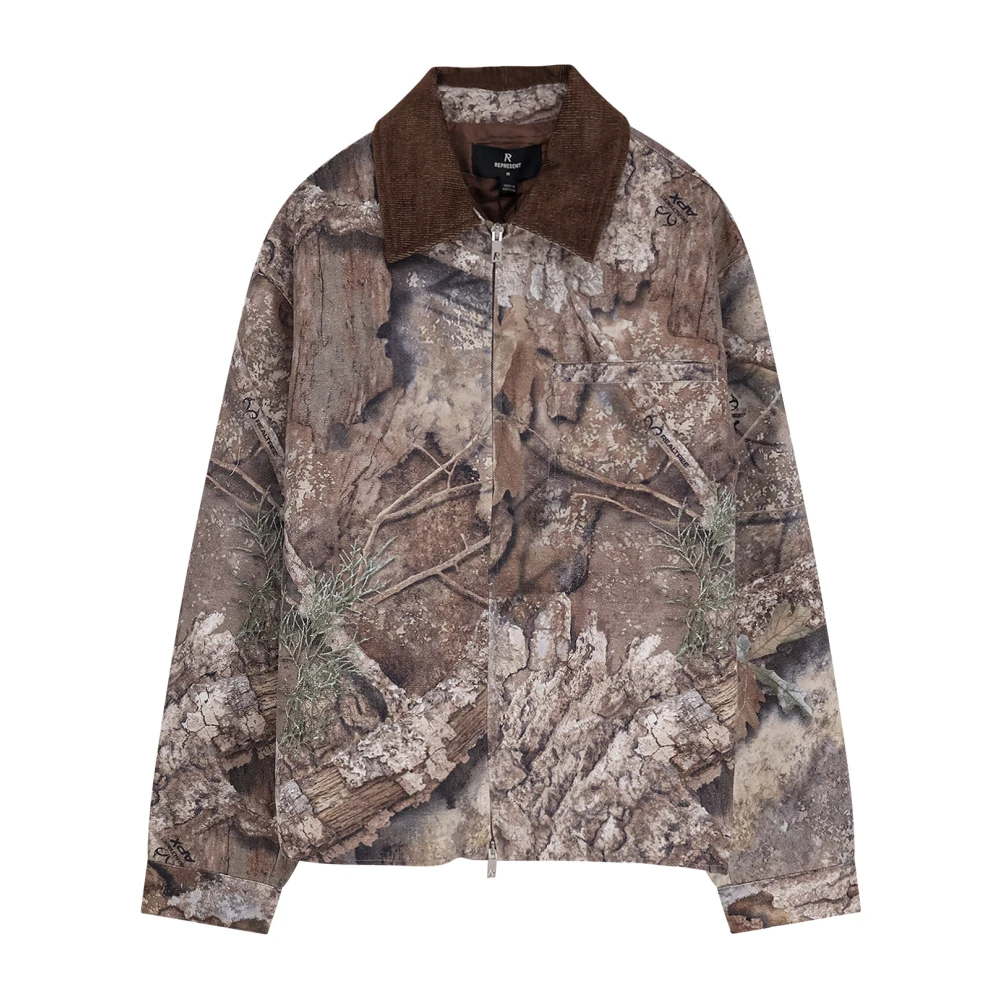 Represent Multicolor Realtree Camo Trucker Jacket