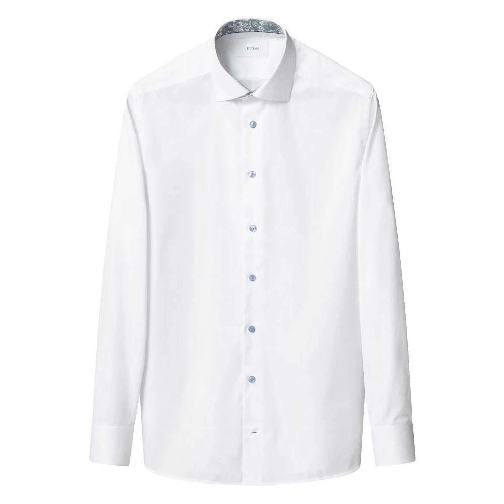 Eton White Formal Shirts, Male, 2XL, Contemporary Fit Signature Twill Shirt