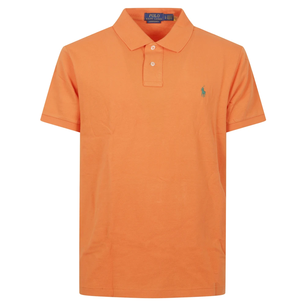 Polo Ralph Lauren Men's Orange Polo Shirts, Xl, T-Shirts And Polos