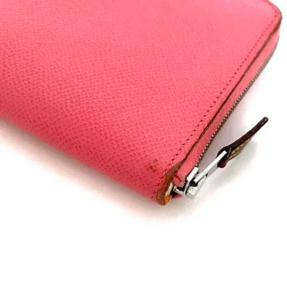 Hermès Vintage Pre-owned Canvas wallets Pink Dames