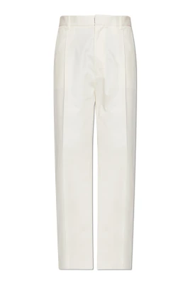 Cotton Wide-Leg Trousers