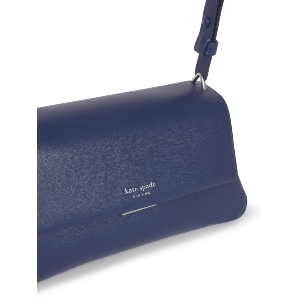 Kate Spade Fijne Leren Schoudertas Blue Dames